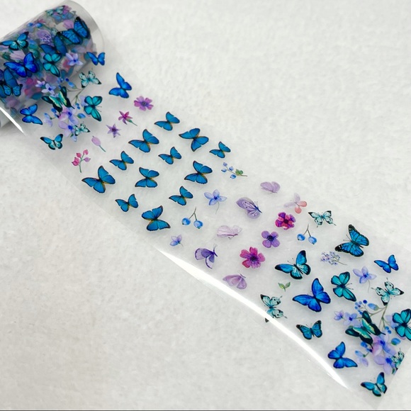 Nailart foil set 10 designs butterflies & tropical - Picture 12 of 13